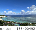 The sea and sky of Guam in summer 133400492