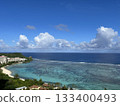 The sea and sky of Guam in summer 133400493