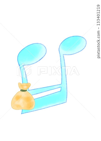 Musical note with oden Musical note with oden 133401219