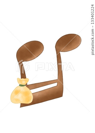 Musical note with oden 133401224