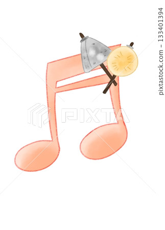Musical note with oden Musical note with oden 133401394