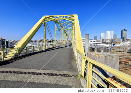 Nagoya City, view of Mukainobashi Bridge and the buildings of Nagoya Station 133401922