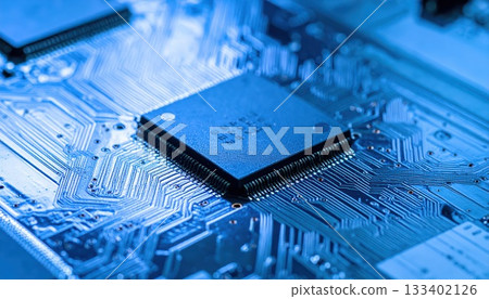 AI Image: Semiconductor image: Close-up of electronic circuit AI Image: Semiconductor image: Close-up of electronic circuit 133402126