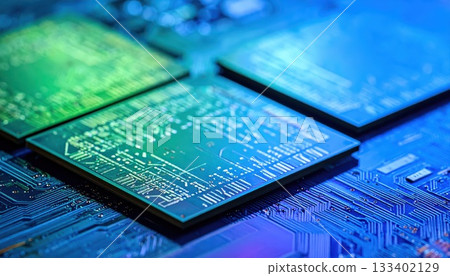 人工智慧影像:半導體影像:電子電路特寫 人工智慧影像:半導體影像:電子電路特寫 133402129