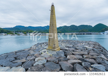 山口縣萩市，惠比須賀花造船廠遺址的石砌堤岸 133402611