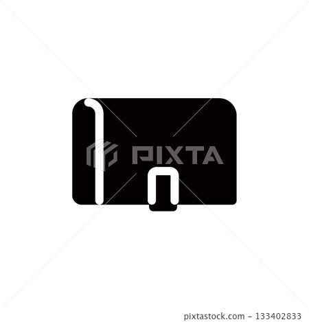 Wallet silhouette icon 133402833