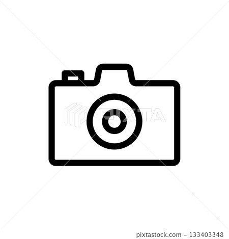單眼相機線條圖標 133403348