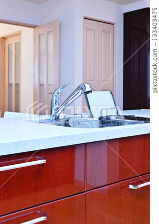 System kitchen, beautiful kitchen, stylish kitchen, kitchen style, image material 133403475