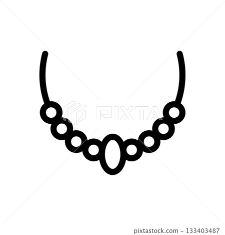 項鍊和配件系列圖標 133403487