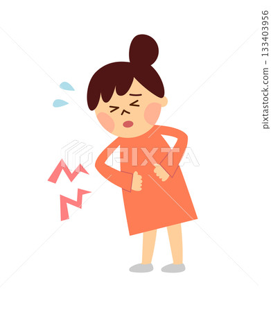 A stomachache 133403956