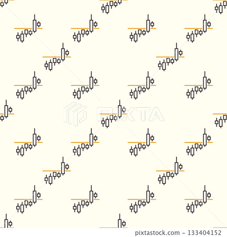 Price Chart vector Trading Breakout linear seamless pattern 133404152