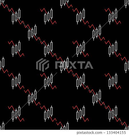 Price Chart with three candles vector Trading and Investment linear seamless pattern Price Chart with three candles vector Trading and Investment linear seamless pattern 133404155
