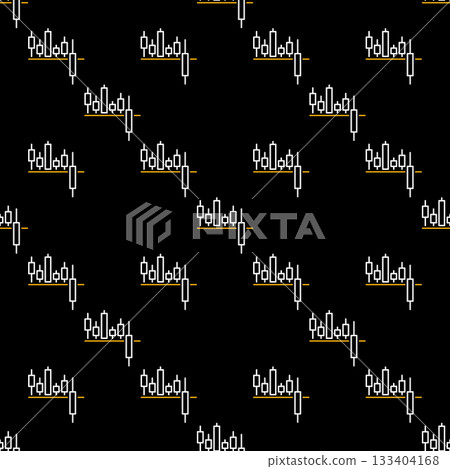 Trading Analysis vector Breakout Candlestick Chart seamless pattern in outline style Trading Analysis vector Breakout Candlestick Chart seamless pattern in outline style 133404168