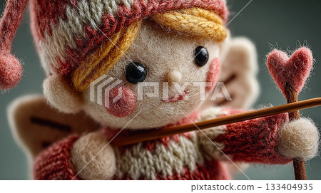 Cute Knitted Cupid Doll. Cute Knitted Cupid Doll. 133404935