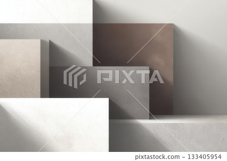 Abstract Background of Neutral Toned Blocks 133405954