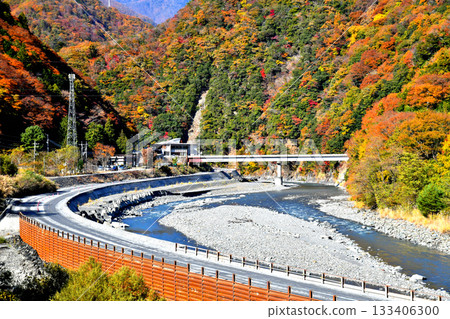 早川町政廳一帶景色（山梨縣早川町）[2025年11月] 133406300