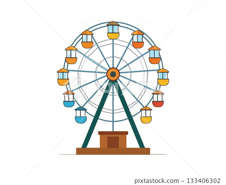 多彩的摩天輪 133406302