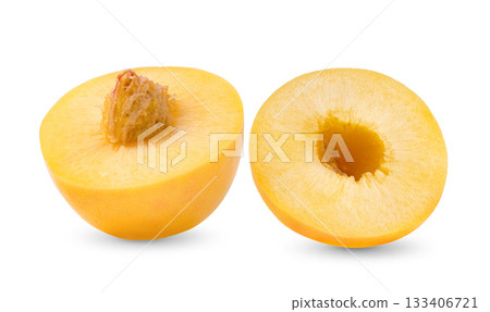 Nectarine isolated on white background ( image from camera ) Nectarine isolated on white background ( image from camera ) 133406721