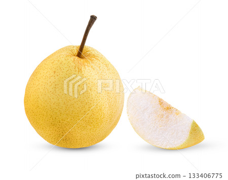 pear fruit isolated on white background 133406775