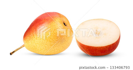 pear isolated on white background ( image from camera ) pear isolated on white background ( image from camera ) 133406793