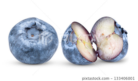 Fresh blueberry isolated on white background ( image from camera ) Fresh blueberry isolated on white background ( image from camera ) 133406801