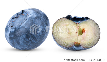 Fresh blueberry isolated on white background ( image from camera ) Fresh blueberry isolated on white background ( image from camera ) 133406810