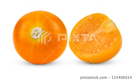 cape gooseberry on white background ( image from camera ) cape gooseberry on white background ( image from camera ) 133406814