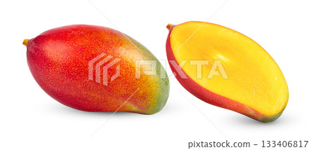 mango isolated on white background ( image from camera) 133406817