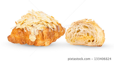 Croissant isolated on white background ( image from camara ) Croissant isolated on white background ( image from camara ) 133406824