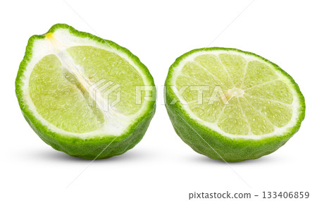 Bergamot isolated on white background ( image from camera ) Bergamot isolated on white background ( image from camera ) 133406859