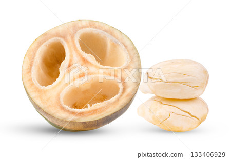 Asian Palmyra palm isolated on white background ( image from camera ) Asian Palmyra palm isolated on white background ( image from camera ) 133406929