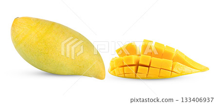 mango isolated on white background ( image from camera) 133406937