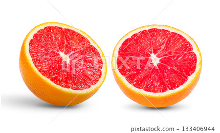 grapefruit isolated on white background (Image from camera) grapefruit isolated on white background (Image from camera) 133406944