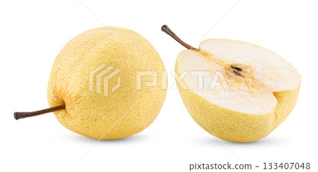 pear isolated on white background ( image from camera ) pear isolated on white background ( image from camera ) 133407048