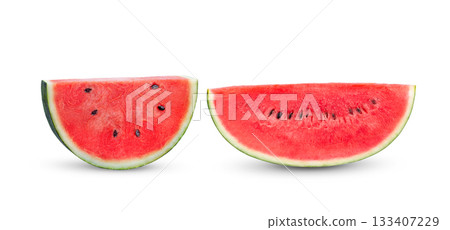 watermelon isolated on white background (Image from camera) watermelon isolated on white background (Image from camera) 133407229