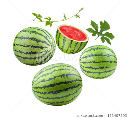 watermelon isolated on white background 133407293