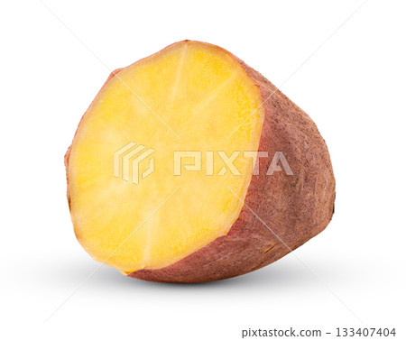 yam potato isolated on white background yam potato isolated on white background 133407404