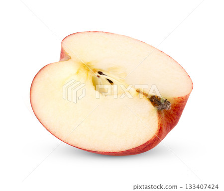 red apple isolated on white background 133407424