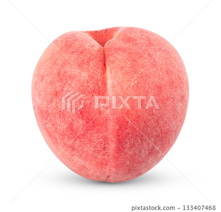 Pink Peach isolated on white background 133407468