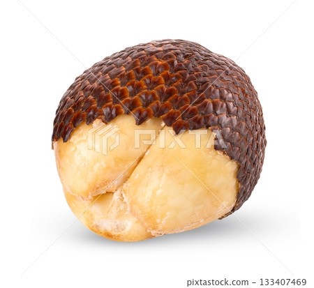 Salak (Salacca zalacca) or Snake fruit isolated on transparent png (Image from camera) 133407469