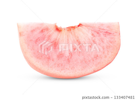 Peach isolated on white background Peach isolated on white background 133407481