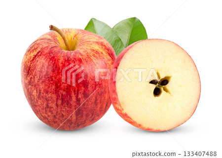 red apple isolated on white background red apple isolated on white background 133407488