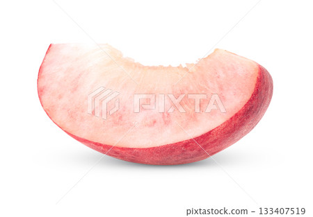 Peach isolated on white background Peach isolated on white background 133407519