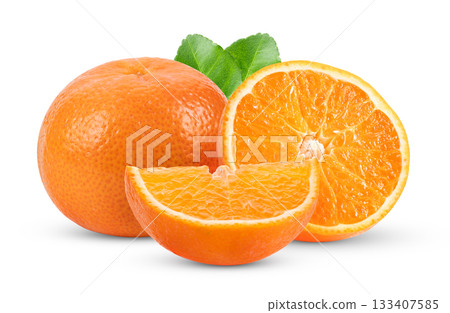 orange fruit isolated on white background orange fruit isolated on white background 133407585