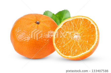 orange fruit isolated on white background orange fruit isolated on white background 133407586
