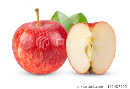red apple isolated on white background red apple isolated on white background 133407625