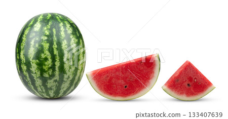 watermelon isolated on white background watermelon isolated on white background 133407639
