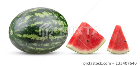 watermelon isolated on white background 133407640