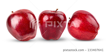 red apple isolated on white background red apple isolated on white background 133407641