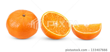orange fruit isolated on white background 133407666